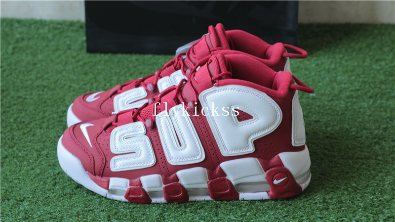 Authentic Supreme X Nike Air Uptempo Red